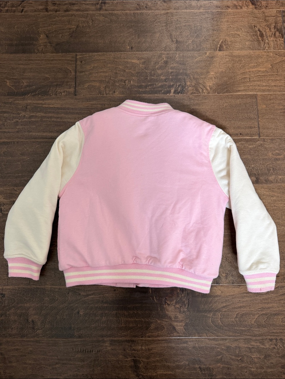 Barbie Girls' Pink & White Varsity Jacket - Picture 8 of 9